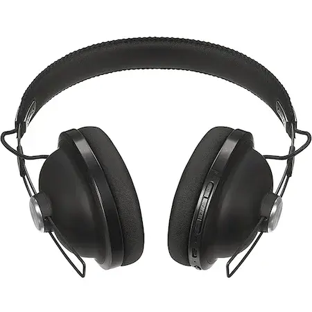 Casti Audio Over the Ear Panasonic RP-HTX80BE-K, Wireless, Bluetooth, Microfon, Autonomie 24 ore, Negru