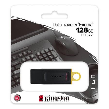 USB Flash Drive Kingston 128GB Data Traveler Exodia, USB 3.2