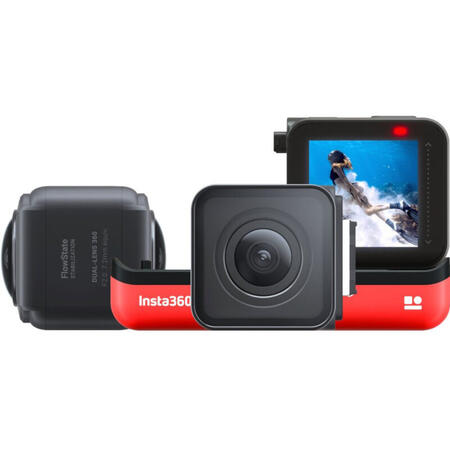 Camera video actiune Insta360 ONE R Twin Edition Black-Red