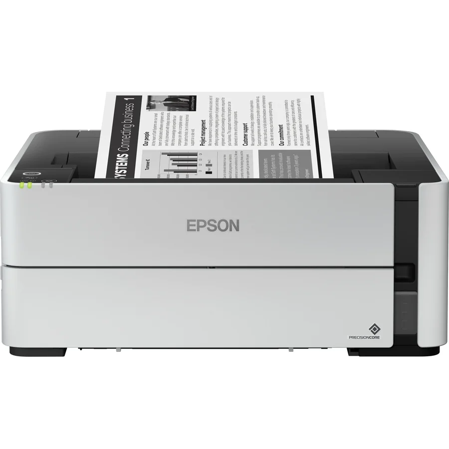 Imprimanta Inkjet Monocrom Epson Ecotank M1170, Duplex, Retea, Wireless, A4