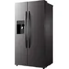 Side by side Toshiba GR-RS660WE-PMJ, 516l, Clasa E, No Frost, Control touch, Dual inverter, Ice Maker 3 in 1, Iluminare ECO-LED, Antracit
