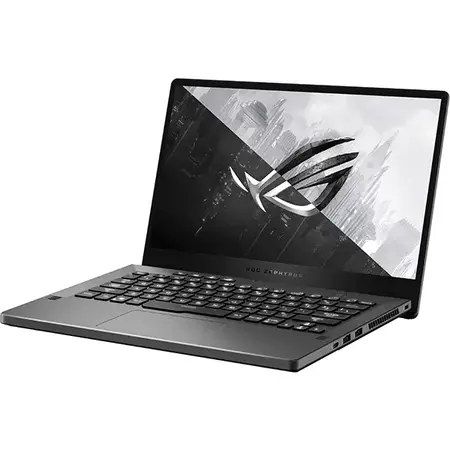 Laptop Gaming ASUS ROG Zephyrus G14 GA401QM cu procesor AMD Ryzen™ 9 5900HS, 14", WQHD, 120Hz, 16GB, 512GB SSD, NVIDIA® GeForce RTX™ 3060 6GB, Windows 10 Home, Eclipse Gray AniMe Matrix