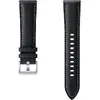 Curea ceas smartwatch Samsung Galaxy Watch3, Stitch Leather, 20mm, S/M, Black