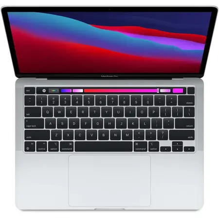 Laptop Apple MacBook Pro 13-inch, True Tone, procesor Apple M1, 8 nuclee CPU si 8 nuclee GPU, 16GB, 2TB SSD, Silver, INT KB