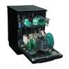 Masina de spalat vase Fram FDW-VRR606BKE++, 12 seturi, 6 programe, Clasa E, Display LED, Pornire intarziata, Aquastop, 60 cm, Negru