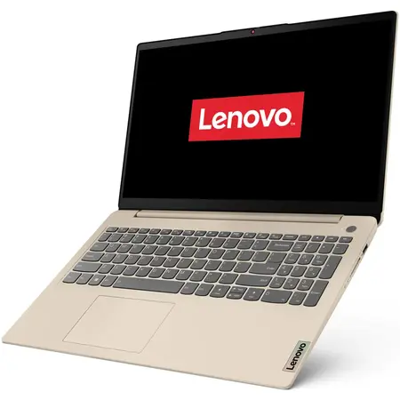 Laptop Lenovo IdeaPad 3 15ITL6 cu procesor Intel Celeron 6305, 15.6", Full HD, 4GB, 128GB SSD, Intel UHD Graphics, No OS, Sand