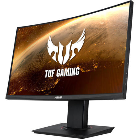 Monitor LED ASUS Gaming TUF VG24VQR Curbat 23.6 inch 1 ms Negru FreeSync Premium 165 Hz