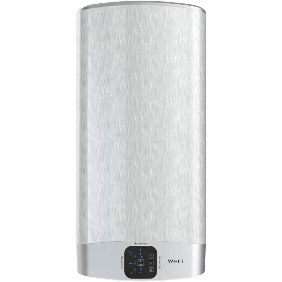 Boiler Electric Ariston Velis Wifi 100, 2 X 1500 W, 100 Litri, Afisaj Soft Touch Cu Reglarea Temperaturii, Functia Eco Evo, Doua Rezervoare Emailate Cu Titan