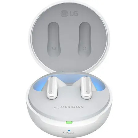Casti Audio In-Ear LG TONE Free FP8, True Wireless, Active Noise Cancelling, Bluetooth, UV Nano, Alb