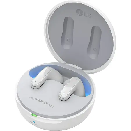 Casti Audio In-Ear LG TONE Free FP8, True Wireless, Active Noise Cancelling, Bluetooth, UV Nano, Alb