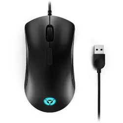 Mouse gaming Lenovo Legion M300, Iluminare RGB, 88grame, 8 butoane, ambidextru, Negru