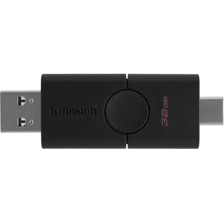 Memorie USB Kingston DataTraveler Duo, 32GB, USB 3.2 Type-A/C, Negru