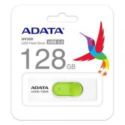 A-Data USB Flash Drive ADATA UV320 128GB, USB 3.1, Alb/Verde, Retail