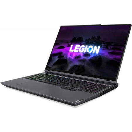 Laptop Lenovo Gaming 16'' Legion 5 Pro 16ACH6H, WQXGA IPS 165Hz G-Sync,  AMD Ryzen 5 5600H, 16GB DDR4, 512GB SSD, GeForce RTX 3060 6GB, No OS, Storm Grey