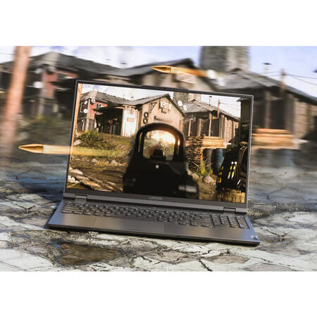 Laptop Lenovo Gaming 16'' Legion 5 Pro 16ACH6H, WQXGA IPS 165Hz G-Sync,  AMD Ryzen 5 5600H, 16GB DDR4, 512GB SSD, GeForce RTX 3060 6GB, No OS, Storm Grey