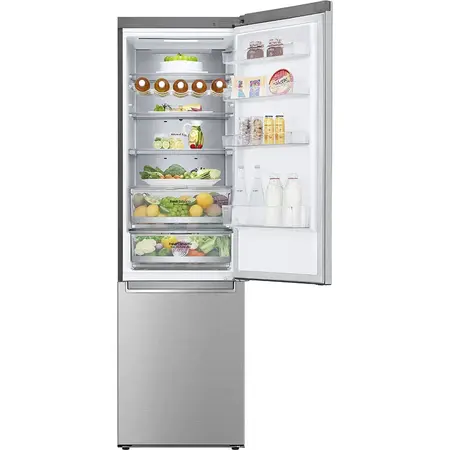 Combina frigorifica LG GBB72NSUGN, 384l, Clasa D, No Frost, E-Micom, H 203 cm, Noble Steel