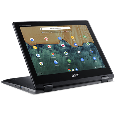 Laptop 2 in 1 Acer Chromebook Spin R851TN-C9GG cu procesor Intel Celeron N4120 1.10 GHz, 12", HD, Touch, 4GB, eMMC, 64GB, Intel UHD Graphics, Chrome, Black
