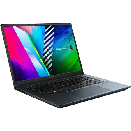Laptop ultraportabil ASUS VivoBook Pro 14 K3400PA cu procesor Intel® Core™ i5-11300H, 14", OLED, WQXGA+, 8GB, 512GB SSD, Intel® Iris Xe Graphics, Windows 10 Home, Quiet Blue