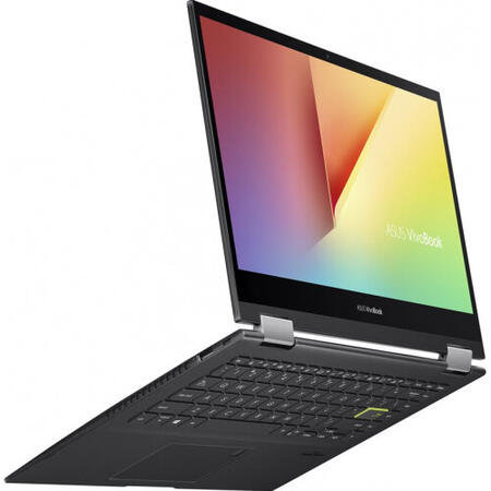 Laptop 2 in 1 ASUS Vivobook Flip 14 TP470EA cu procesor Intel® Core™ i5-1135G7, 14", Full HD, 8GB, 256GB SSD, Intel Iris Xᵉ Graphics, Windows 10 Home S, Indie Black
