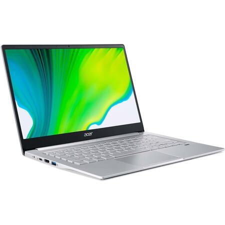 Laptop ultraportabil Acer Swift 3 SF314-43 cu procesor AMD Ryzen 3 5300U, 14", Full HD, 16GB, 512GB SSD, AMD Radeon™ Graphics, No OS, Silver