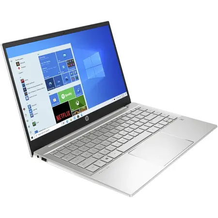 Laptop ultraportabil HP Pavilion 14-ec0022nq cu procesor AMD Ryzen™ 7 5700U, 14", Full HD, 8GB, 512GB SSD, AMD Radeon™ Graphics, Windows 10 Home, Silver