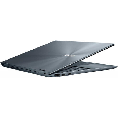 Laptop 2 in 1 ASUS ZenBook Flip 13 OLED UX363EA cu proesor Intel® Core™ i7-1165G7, 13.3", OLED, Full HD, 16GB, 1TB SSD, Intel® Iris Xe Graphics, Windows 11 Pro, Pine Grey