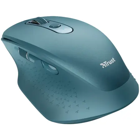 Mouse wireless Trust Ozaa, ergonomic, dual scroll, reincarcabil, Albastru