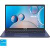 Laptop Asus X515EA , 15.6" Full HD, Procesor Intel Core i3-1115G4, 8GB RAM, 256GB SSD, Intel Iris Xe, No OS, Albastru