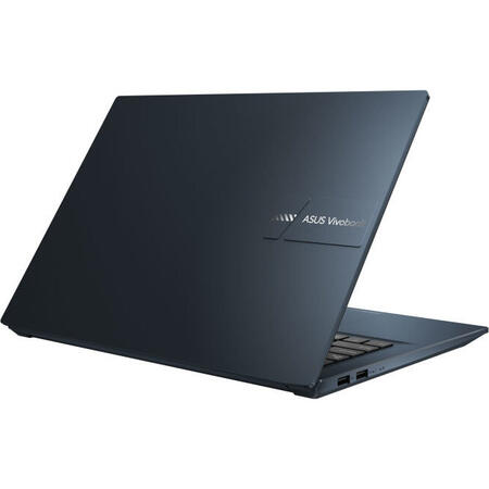 Laptop ultraportabil ASUS Vivobook Pro 14 OLED cu procesor Intel® Core™ i5-11300H, 14", 2.8K, 8GB, 512GB SSD, NVIDIA® GeForce® GTX 1650 4GB, Windows 10 Home, Quiet Blue