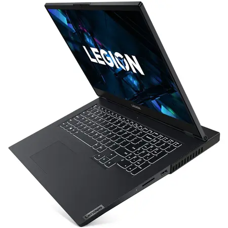 Laptop Gaming Lenovo Legion 5 17ITH6 cu procesor Intel Core i7-11800H, 17.3", Full HD, 8GB, 256GB SSD + 1TB HDD, NVIDIA GeForce RTX 3050 4GB, Free DOS, Shadow Black