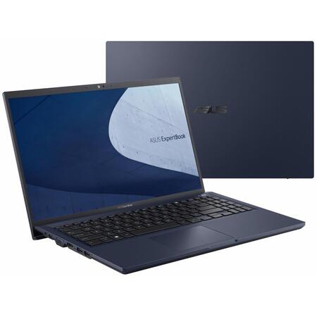 Laptop ASUS ExpertBook B1500CEAE cu procesor Intel® Core™ i7-1165G7, 15.6", Full HD, 16GB, 1TB SSD, Intel Iris Xᵉ Graphics, Windows 10 Pro, Star Black