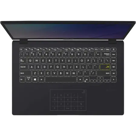 Laptop ultraportabil ASUS E410MA cu procesor Intel® Pentium® Silver N5030, 14", Full HD, 8GB, 128GB SSD, Intel® UHD Graphics 605, No OS, Peacock Blue
