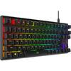 Tastatura HP HyperX Origins Core, Fir detasabil USB-C, Neagra, Iluminata, USB, Anti-Ghosting, RGB Led