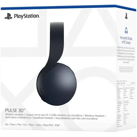 Casti Wireless cu Microfon Pulse 3D pentru PlayStation 5, Black