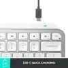 Tastatura iluminata Logitech MX Keys Mini, Wireless, layout US INTL, Pale Grey