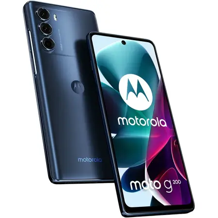Telefon mobil Motorola Moto g200 5G, Dual SIM, 128GB, 8GB RAM, 5000 mAh, Stellar Blue