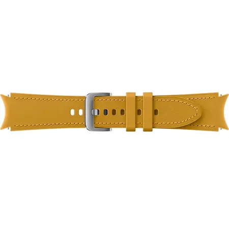 Curea smartwatch Samsung Hybrid Leather Band pentru Galaxy Watch4 20mm S/M, Mustard