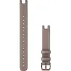 Curea ceas smartwatch Garmin Lily (14 mm), Piele bej, Catarama bronz (Large)