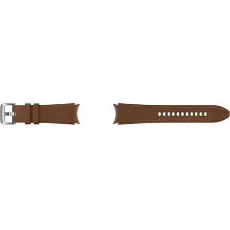 Curea smartwatch Samsung Hybrid Leather pentru Galaxy Watch4 20mm M/L, Camel