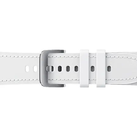Curea smartwatch Samsung Hybrid Leather Band 20mm, S/M pentru Galaxy Watch 4 / 4 Classic, White
