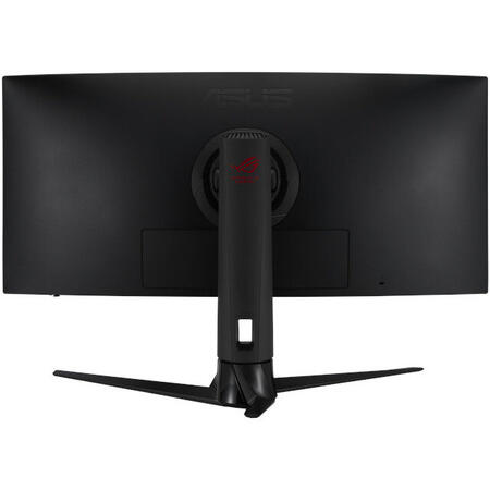 Monitor Gaming IPS LED ASUS ROG Strix 34" XG349C, UWQHD (3440 x 1440), HDMI, DisplayPort, Boxe, Ecran curbat, 180 Hz, 1 ms, Negru