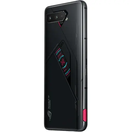 Smartphone ASUS Rog Phone 5S Pro, Ecran 144 Hz, Snapdragon 888+, 512GB, 18GB RAM, Dual SIM, 5G, 4-Camere, Baterie 6000 mAh, Phantom Black