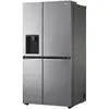 Side by Side LG GSLV70PZTE, 635 l, Total No Frost, Dozator apa, Door Cooling, Clasa E, H 179 cm, Argintiu
