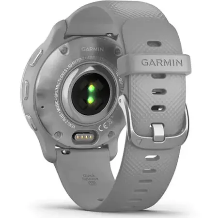 Ceas Smartwatch Garmin Venu 2 Plus, Powder Gray/Silver