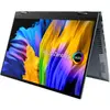 Laptop 2 in 1 ASUS Zenbook 14 Flip OLED UP5401EA cu procesor Intel® Core™ i7-1165G7, 14", 2.8K, 16GB, 1TB SSD, Intel® Iris Xe Graphics, Windows 10 Pro, Pine Grey
