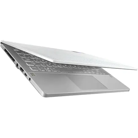 Laptop Gaming ASUS ROG Zephyrus G14 GA401QM cu procesor AMD Ryzen™ 7 5800HS, 14", WQHD, 120Hz, 16GB, 1TB SSD, NVIDIA® GeForce RTX™ 3060 6GB, No OS, Moonlight White