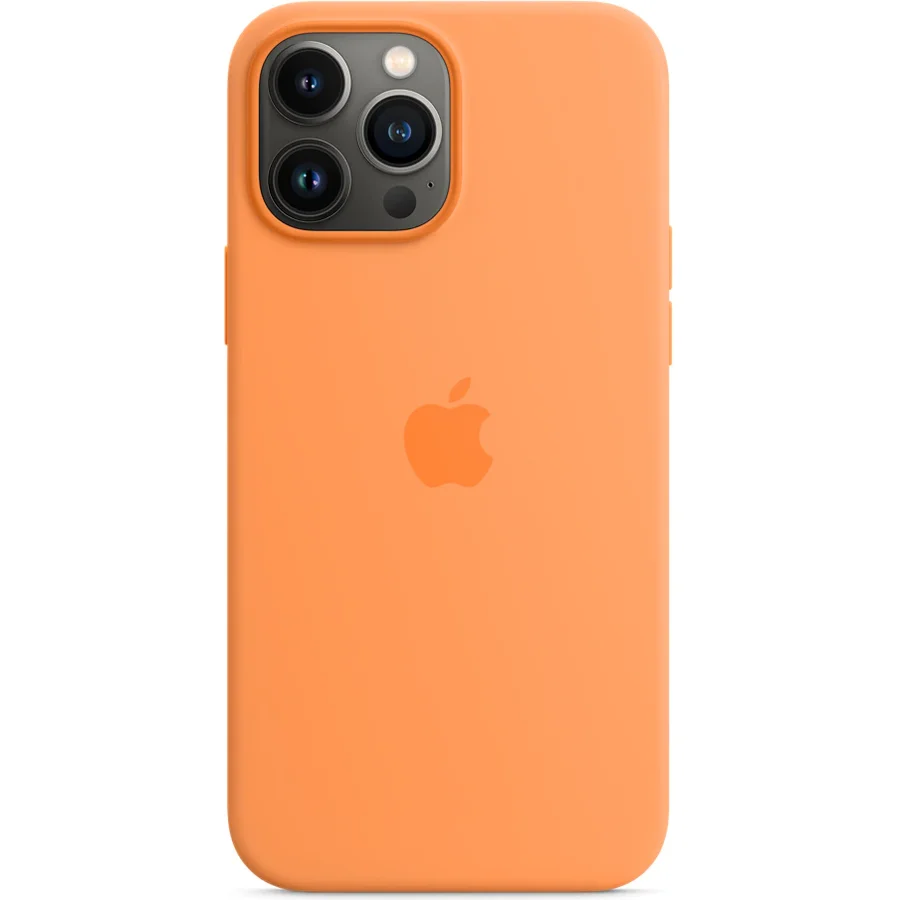 Husa de protectie Apple Silicone Case with MagSafe pentru iPhone 13 Pro Max, Marigold