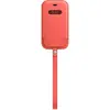 Husa de protectie Apple Leather Sleeve with MagSafe pentru iPhone 12 mini, Pink Citrus