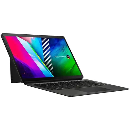 Laptop 2 in 1 ASUS Vivobook 13 Slate OLED T3300KA cu procesor Intel® Pentium® Silver N6000, 13.3', Full HD, 4GB, 128GB eMMC, Intel® UHD Graphics, Windows 11 Home S, Black