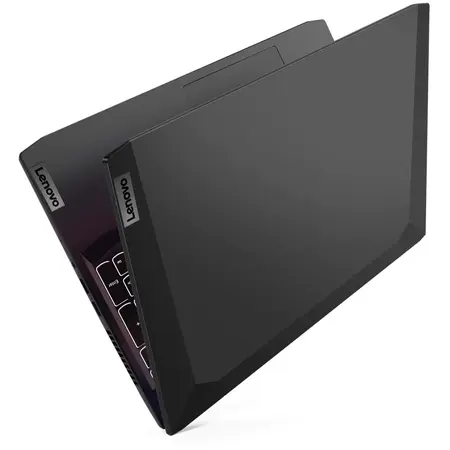Laptop Gaming Lenovo IdeaPad 3 15ACH6 cu procesor AMD Ryzen 5 5600H, 15.6", Full HD, 165Hz, 16GB, 512GB SSD, NVIDIA GeForce RTX 3050 Ti 4GB, No OS, Shadow Black